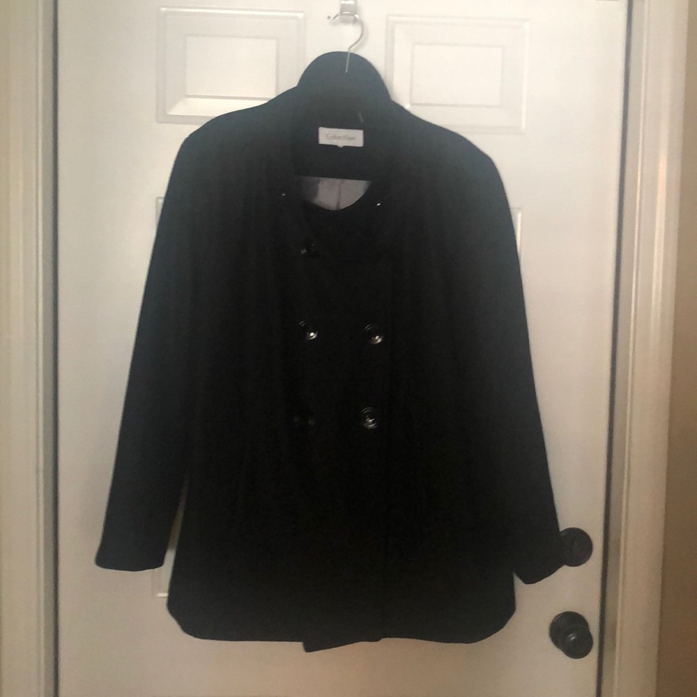 Calvin Klein Dbl Breasted Wool Jacket!